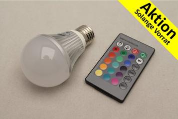 LED Birne 5 Watt farbig 